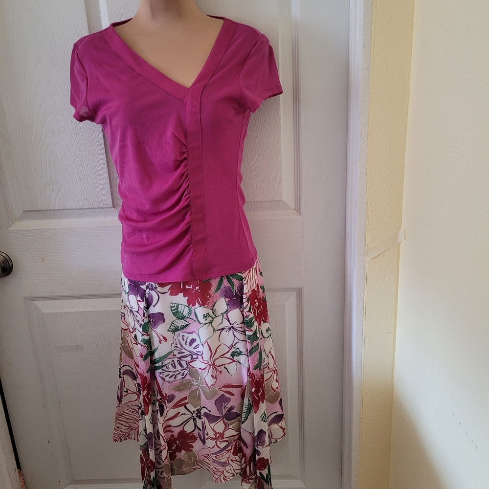 Skirt and top set